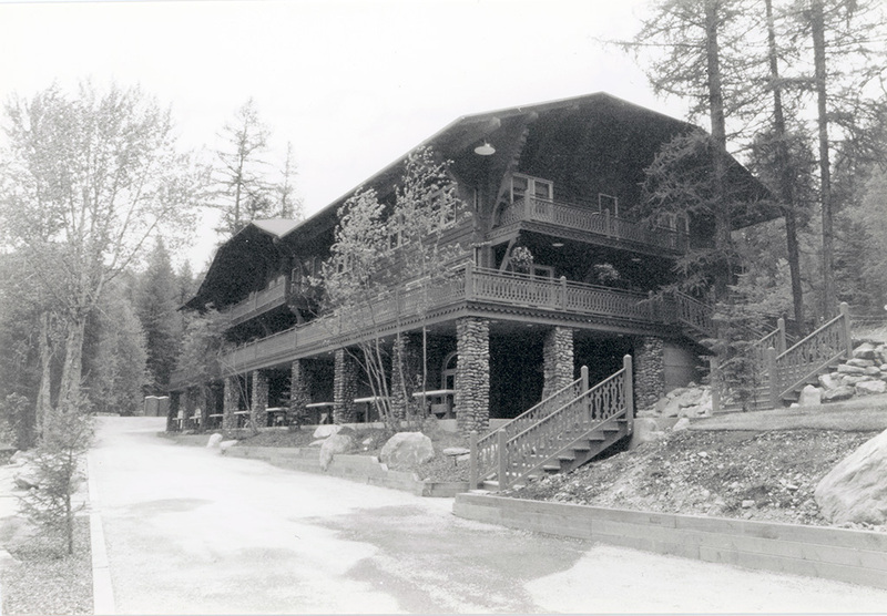 Belton Chalet, angled view