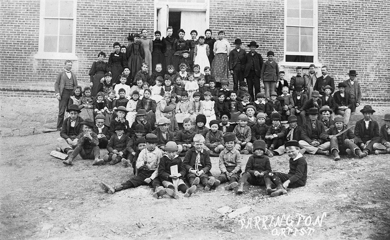 Schoolchildren and Teachers in Virginia City, Montana