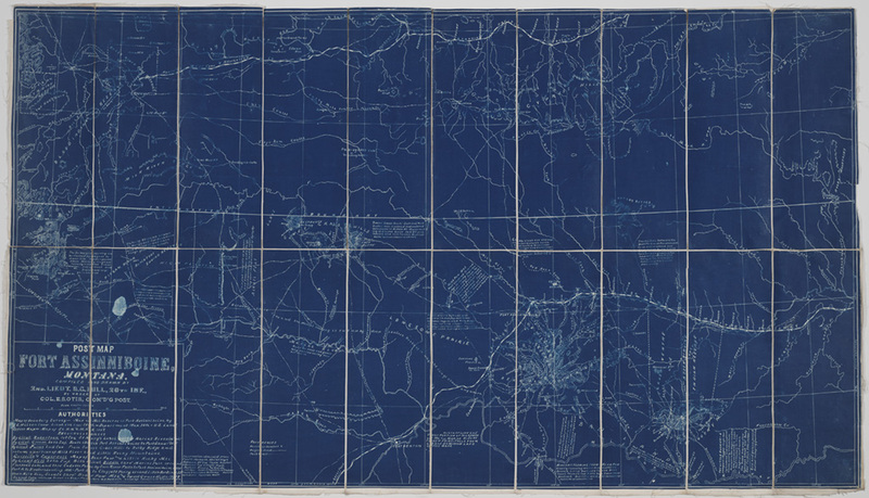 Post map, Fort Assiniboine