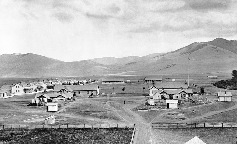 Fort Missoula, Montana, from old sutler's store, 1886