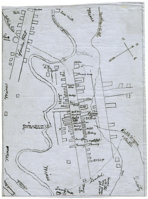 Map of Bannack City, Montana [Territory]