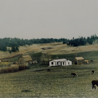 Picture of Oscar Sal Cain ranch, 1937
