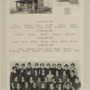 University of Montana ALPHA XI DELTA yearbook page