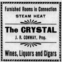 Crystal Saloon advertisement