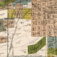 Map of Butte City (greatest mining camp on earth) and vicinity, Montana, detail