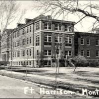 Photograph of 1932 hospital building (Building #141).