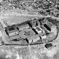 Aerial view of the Montana School of Mines
